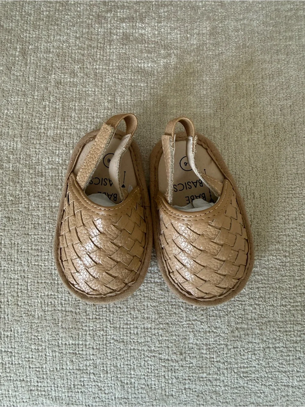 Babe Basics Infant Slip-On Woven Leather Moccasin (0-6m)